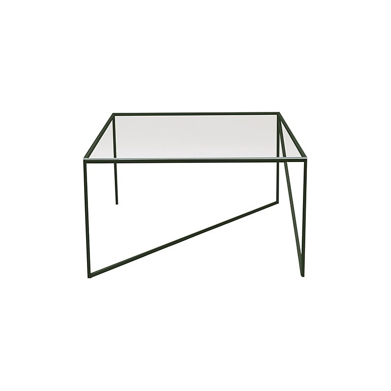Stolik szklany designerski Object052 70x70cm butelkowozielony NG Design