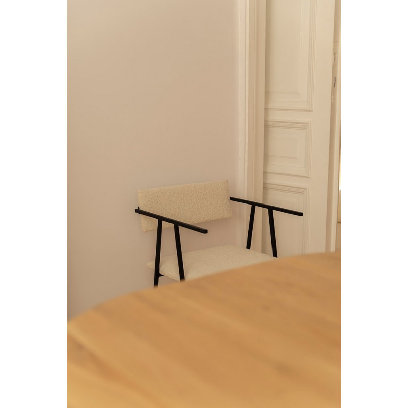 Krzesło designerskie tapicerowane Object058 Boucle nata NG Design