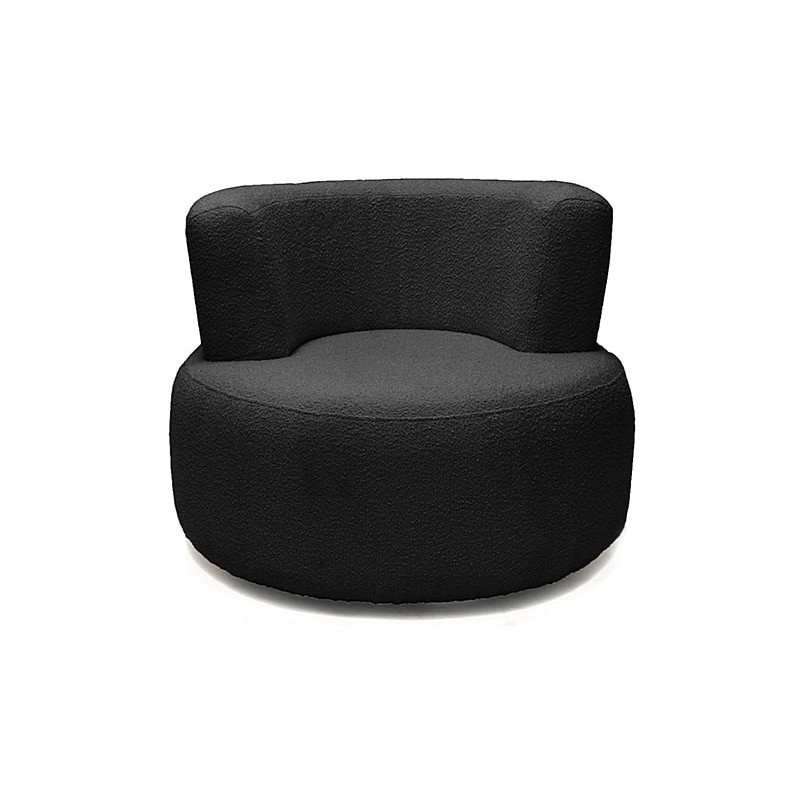 Fotel designerski tapicerowany Object051 Boucle black NG Design