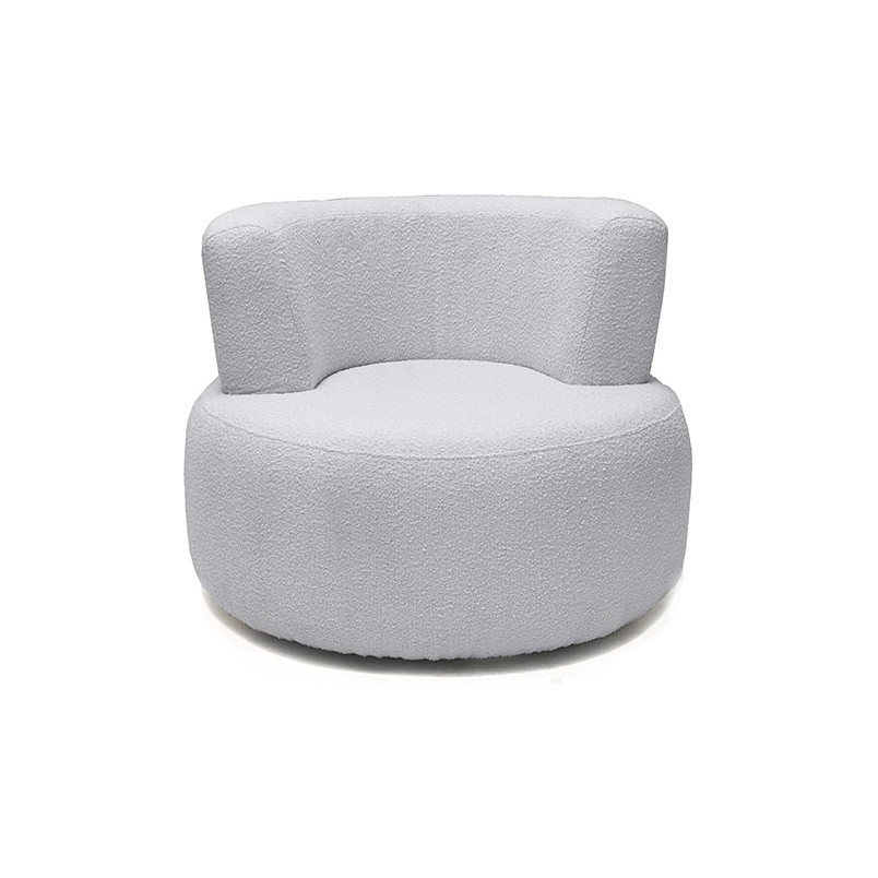 Fotel designerski tapicerowany Object051 Boucle taupe NG Design