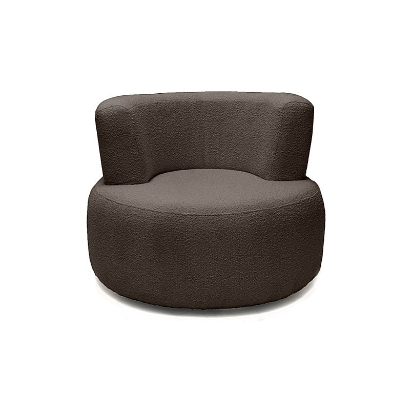 Fotel designerski tapicerowany Object051 Boucle mouse NG Design