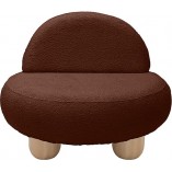 Fotel designerski tapicerowany Object048 Boucle brick NG Design