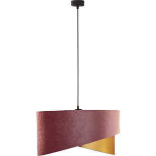 Lampa wisząca z abażurem Tercino 50cm różowo-złota TK Lighting