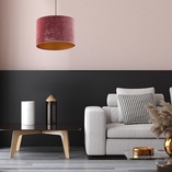 Lampa wisząca z abażurem Tercino 50cm różowa TK Lighting
