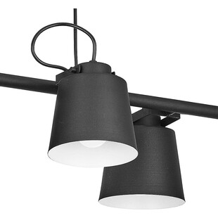 Lampa wisząca loft 6 punktowa Primo 110cm czarna TK Lighting