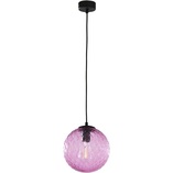 Lampa wisząca szklana kula Cadix 21cm różowa TK Lighting