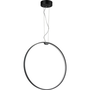 Lampa wisząca okrągła nowoczesna Acirculo LED 50cm czarna Step Into Design