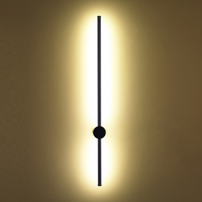 Kinkiet minimalistyczny designerski Sparo 100cm LED czarny Step Into Design