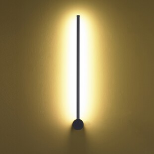 Kinkiet minimalistyczny designerski Sparo 60cm LED czarny Step Into Design