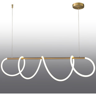 Lampa wisząca podłużna glamour Fantasia LED 120cm złota Step Into Design