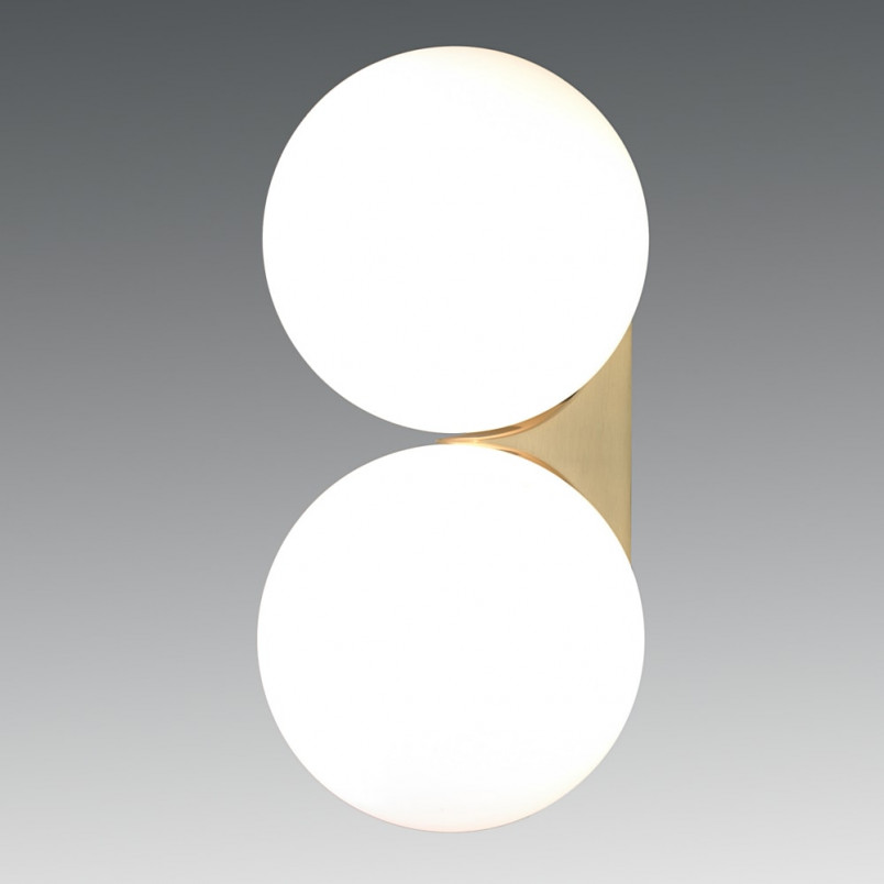 Kinkiet podwójny szklane kule Dot Double złoty Step Into Design
