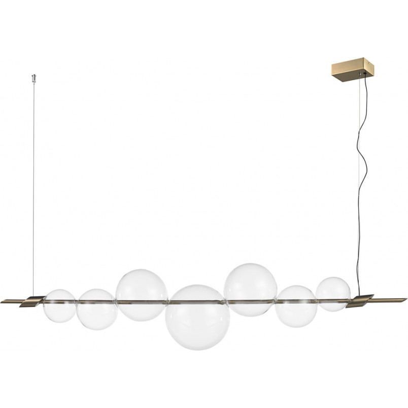 Lampa wisząca szklane kule glamour Amore LED 153cm złota Step Into Design
