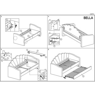 Łóżko welurowe jednoosobowe rozkładane Bella 90x200cm różowe Bluvel 52 Signal