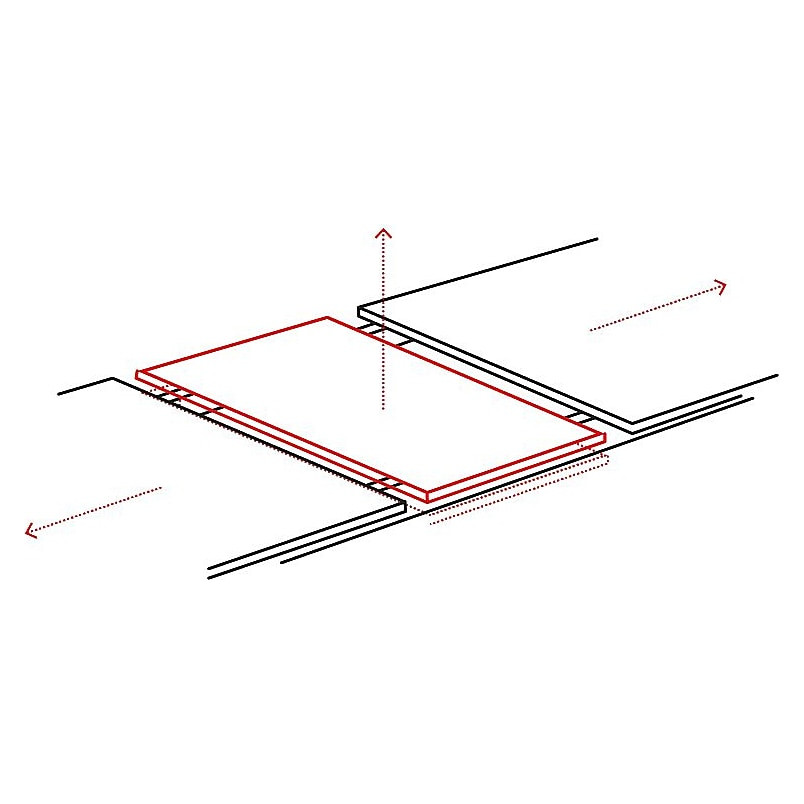 Stół rozkładany nowoczesny Westin SG 120x80cm biały marmur / czarny mat Signal