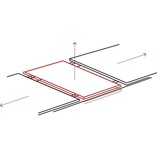 Stół rozkładany nowoczesny Westin SG 120x80cm biały marmur / czarny mat Signal