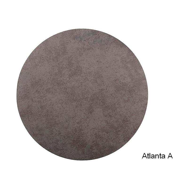 Zestaw stolików okrągłych Atlanta A szary marmur / czarny mat Signal