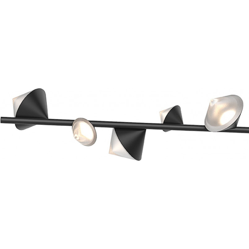 Lampa wisząca podłużna designerska Cone LED 130cm czarna Step Into Design