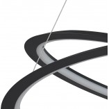 Lampa wisząca nowoczesna Spirello LED 80cm czarna Step Into Design