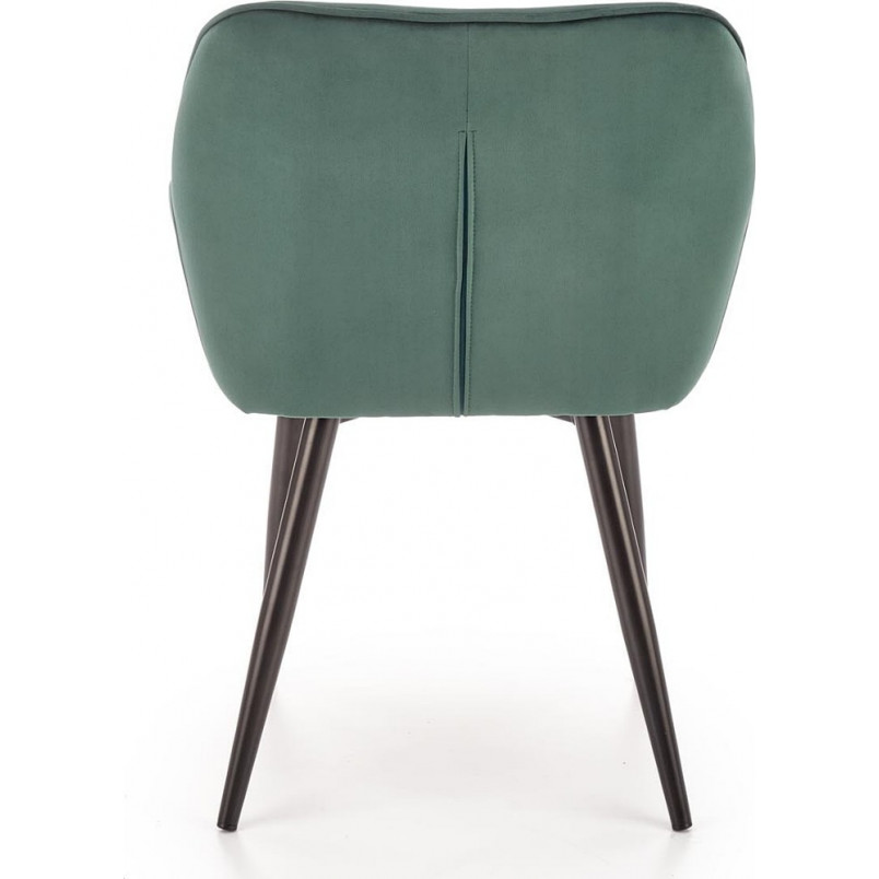 Krzesło welurowe fotelowe K487 zielone Halmar