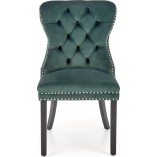 Krzesło pikowane z kołatką Miya Velvet zielone Halmar