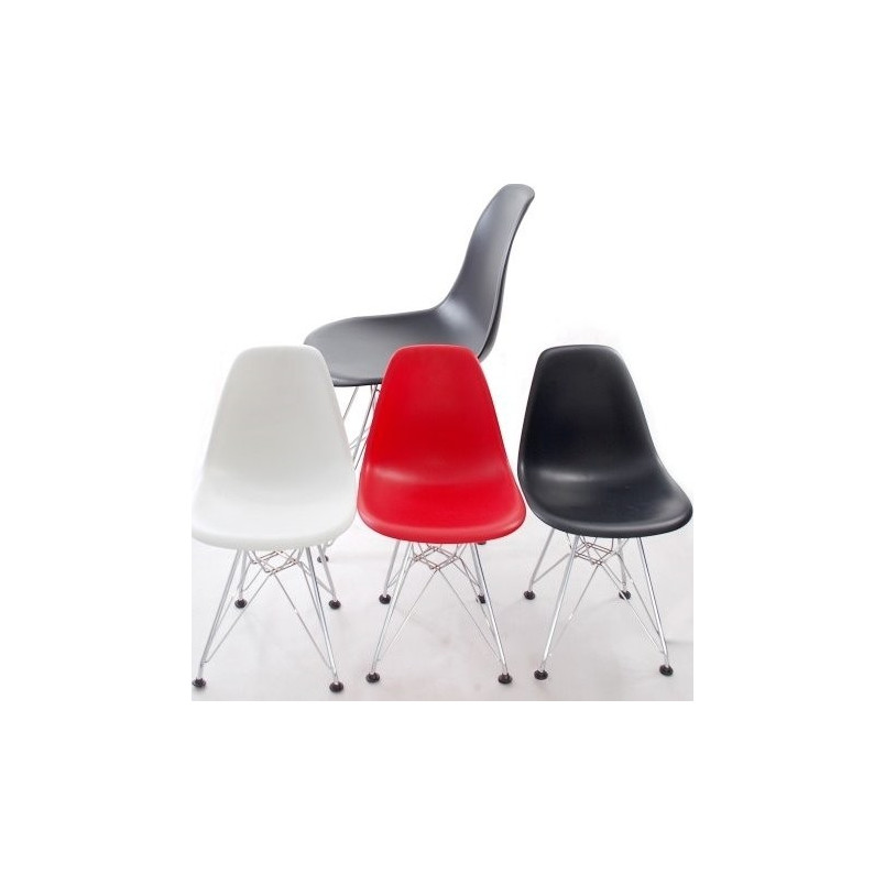 Krzesełko dziecięce JuniorP016 czerwony / chrom D2.Design