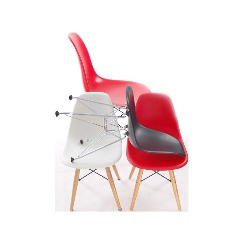 Krzesełko dziecięce JuniorP016 czerwony / buk D2.Design