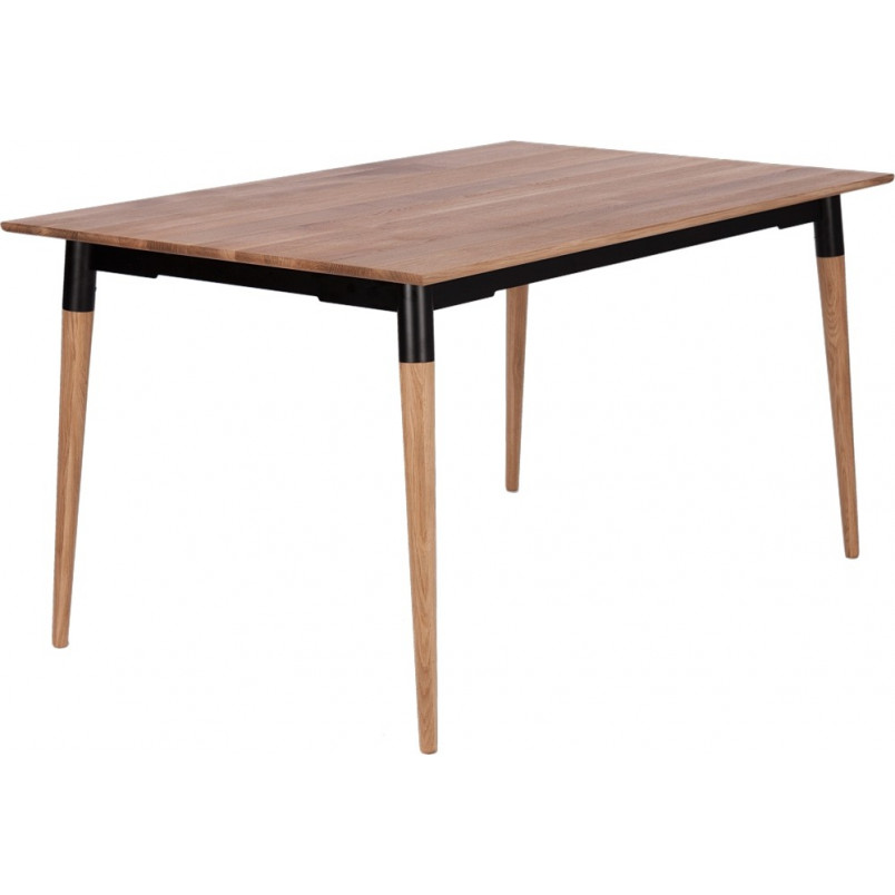 Stół rozkładany fornirowany Bow 140x90cm naturalny dąb Nordifra