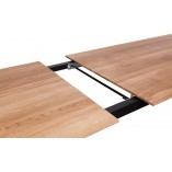 Stół rozkładany fornirowany Bow 140x90cm naturalny dąb Nordifra
