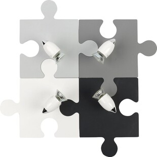 Kinkiet młodzieżowy Puzzle IV biały / szary / czarny / grafit Nowodvorski