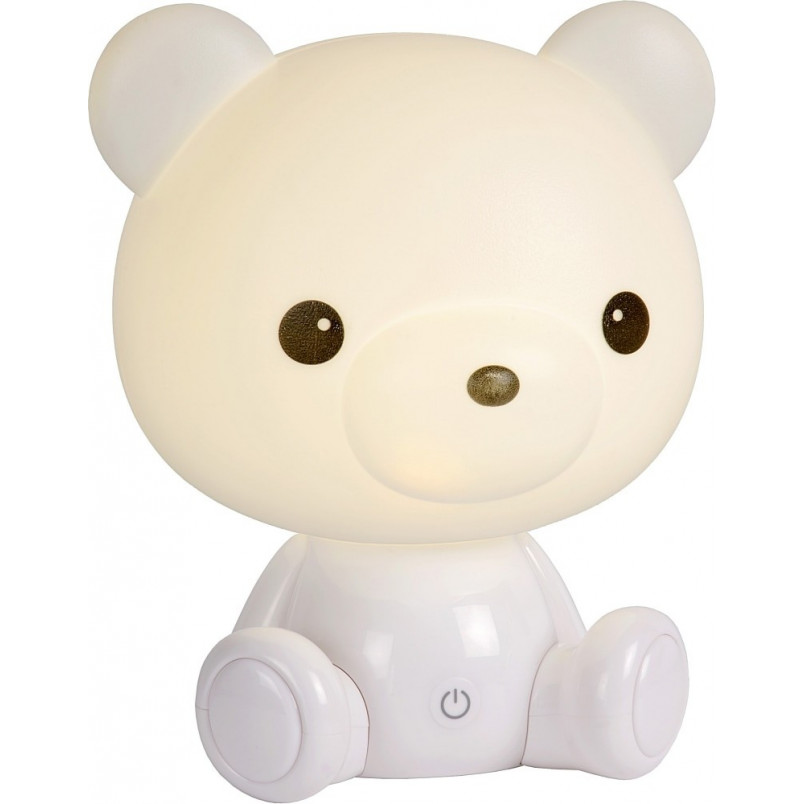 Lampa dziecięca stołowa Dodo Bear biała Lucide