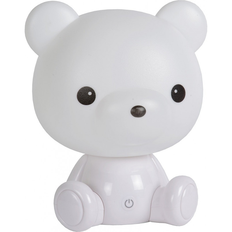 Lampa dziecięca stołowa Dodo Bear biała Lucide