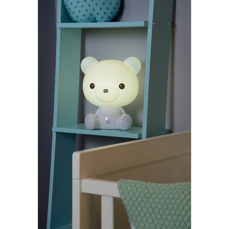 Lampa dziecięca stołowa Dodo Bear biała Lucide