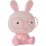 Lampa dziecięca stołowa Dodo Rabbit różowa Lucide