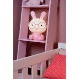 Lampa dziecięca stołowa Dodo Rabbit różowa Lucide