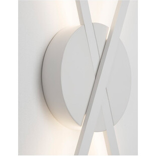 Kinkiet podwójny minimalistyczny Tip LED biały mat