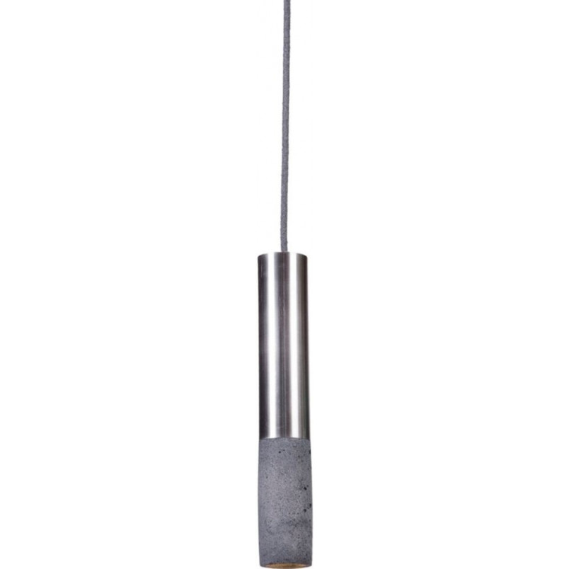 Lampa betonowa wisząca Kalla Inox LED M 5,5cm H33cm jasnoszara LoftLight