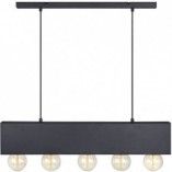 Lampa wisząca belka Couture IV 80cm czarna Markslojd