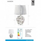 Lampa stołowa ceramiczna Mansion 31cm biała Markslojd