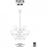 Lampa sufitowa dekoracyjna Paris 69cm czarna Markslojd