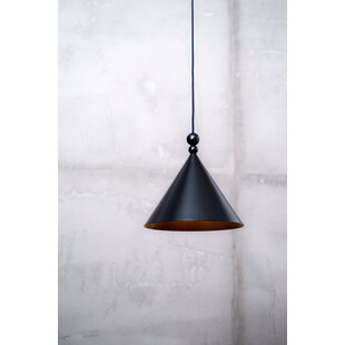 Lampa wisząca geometryczna Konko 30cm czarna LoftLight