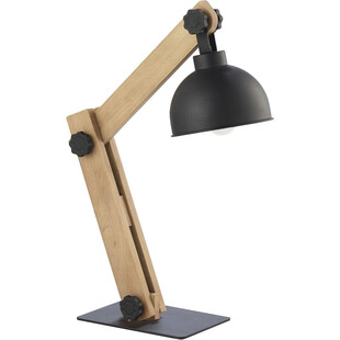 Lampa biurkowa drewniana Oslo czarna TK Lighting
