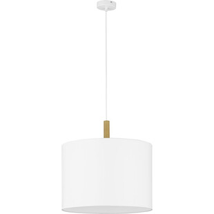Lampa wisząca z abażurem Deva 50cm biała TK Lighting