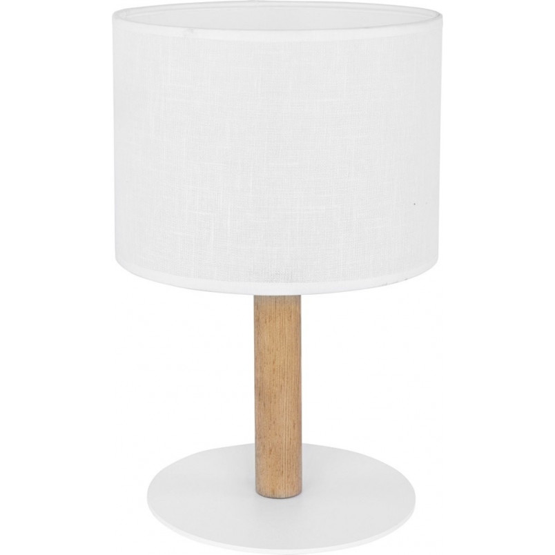 Lampa stołowa z abażurem Deva biała TK Lighting