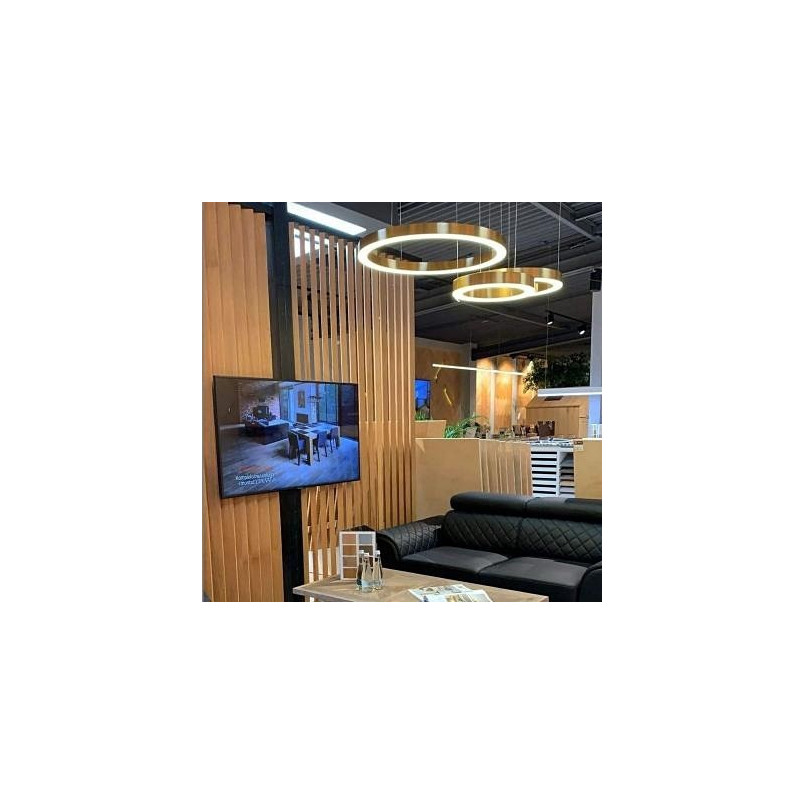 Lampa mosiężna wisząca Circle LED 60cm Step Into Design