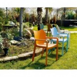 Krzesło ogrodowe z podłokietnikami Diva Armchair Niebieskie Siesta