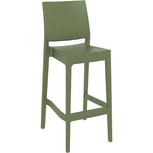 Krzesło barowe Maya Bar 75cm oliwkowe Siesta