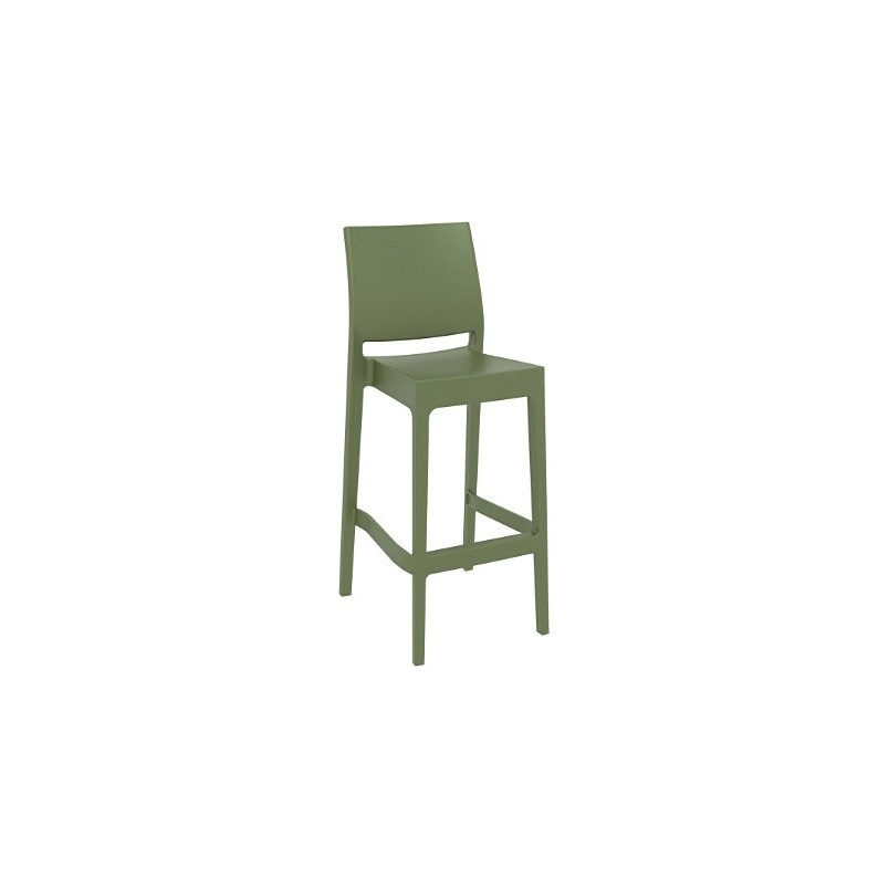 Krzesło barowe Maya Bar 75cm oliwkowe Siesta