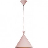 Lampa wisząca stożek Konko 30cm różowa LoftLight