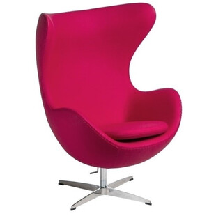 Fotel tapicerowany Jajo Chair Cashmere Fuksja D2.Design