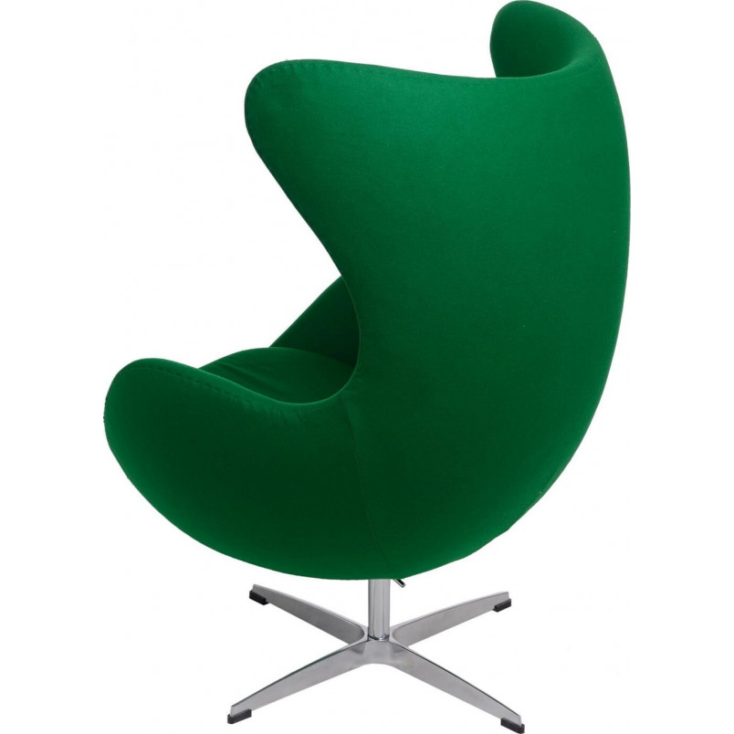 Fotel tapicerowany Jajo Chair Cashmere zielony ciemny D2.Design